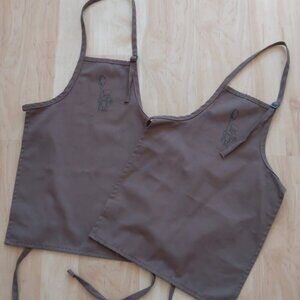 2 Kids' Chef Aprons, cooking, mother's helper, twins, tie back, adjustable